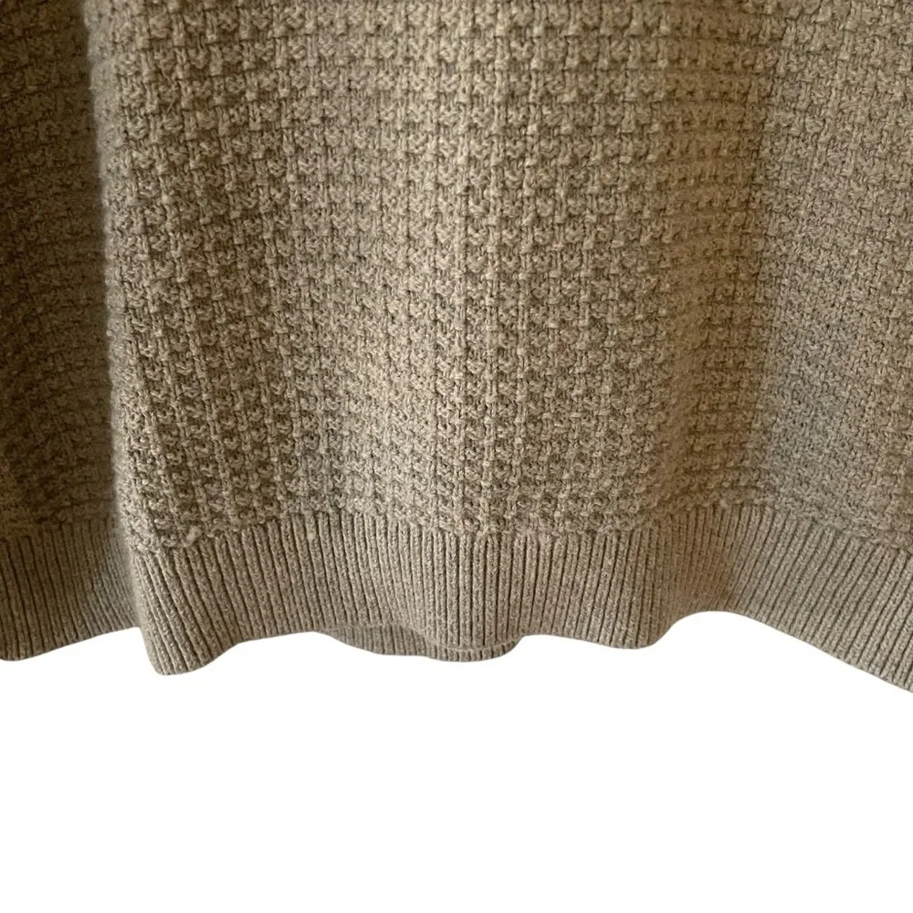 Ted Baker Mens Ovatake Textured Mock Neck Sweater 4 Large Light Brown Classic
